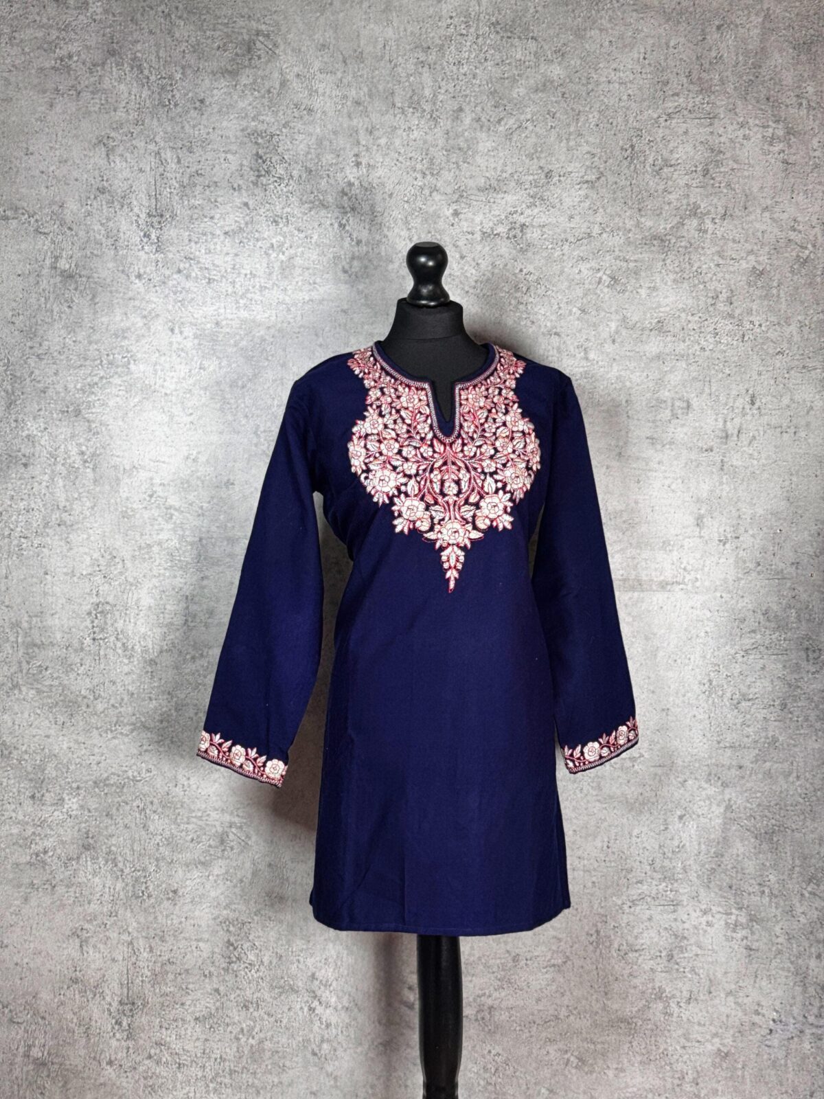Velinora Floral Kashmiri Short Kurti