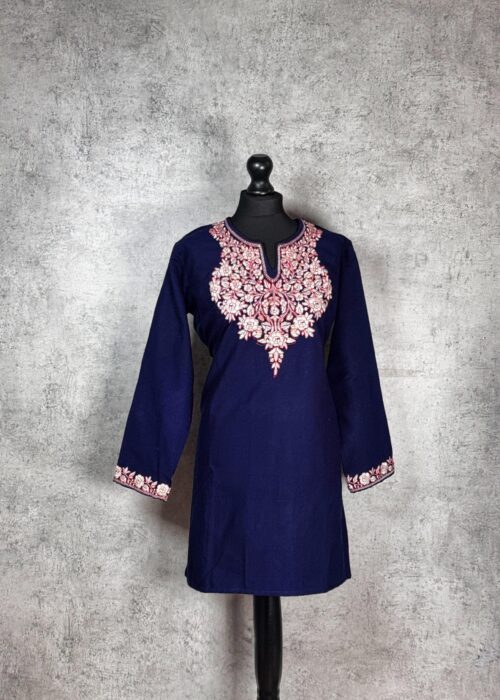 Velinora Floral Kashmiri Short Kurti
