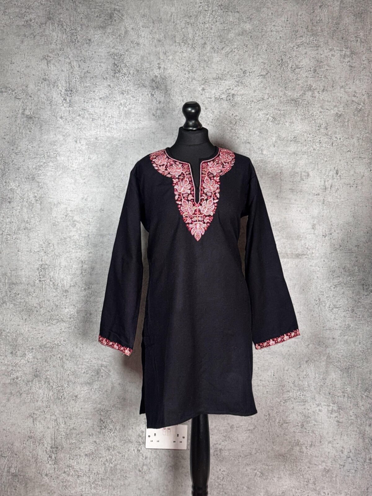 Nocturne Bloom Kashmiri Short Kurti