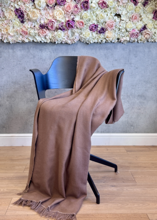 Pink Cashmere Throw/Blanket