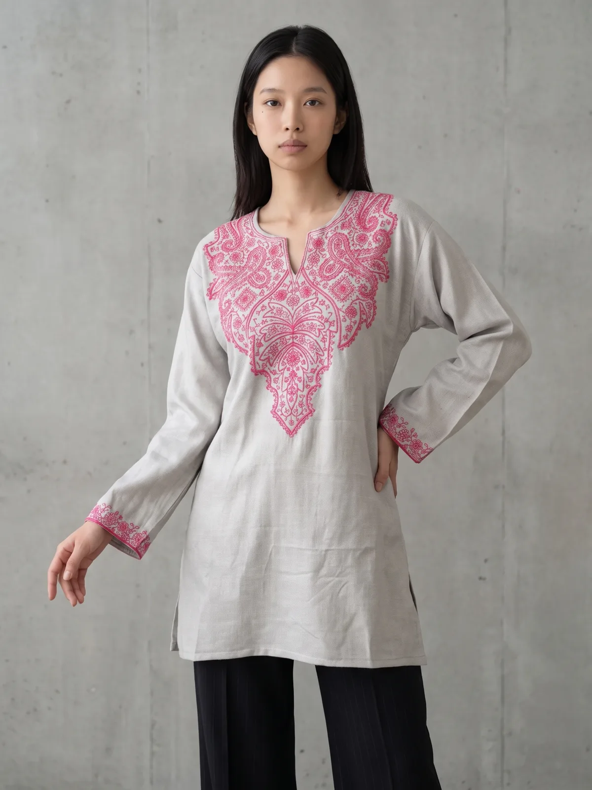 Roseveil Kashmiri Short Kurti