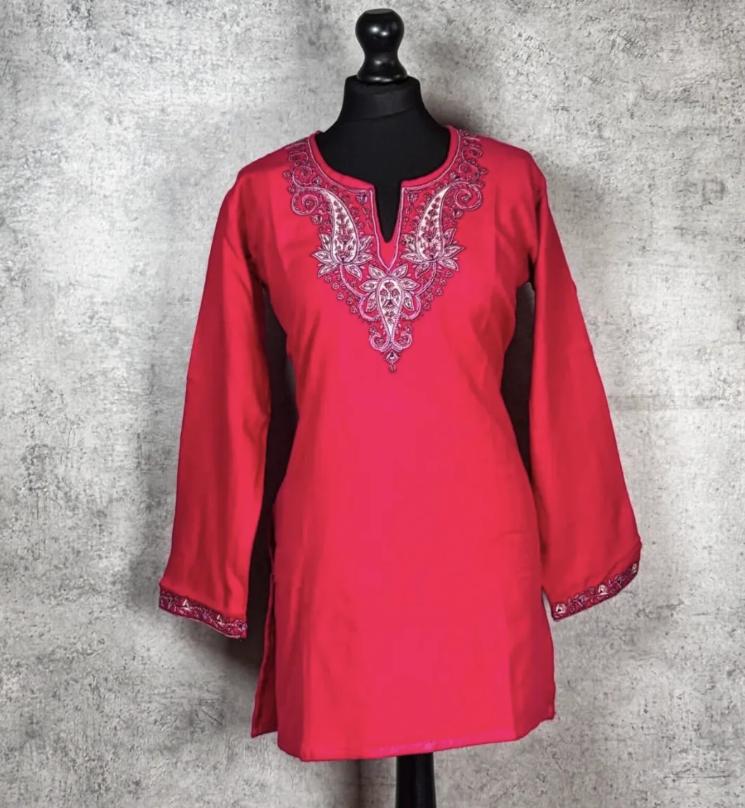 Ornate Bloom Kashmiri Short Kurti