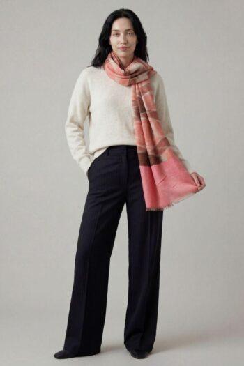 Heritage Pashmina® Rose Bloom Kashmiri Ikat Scarf