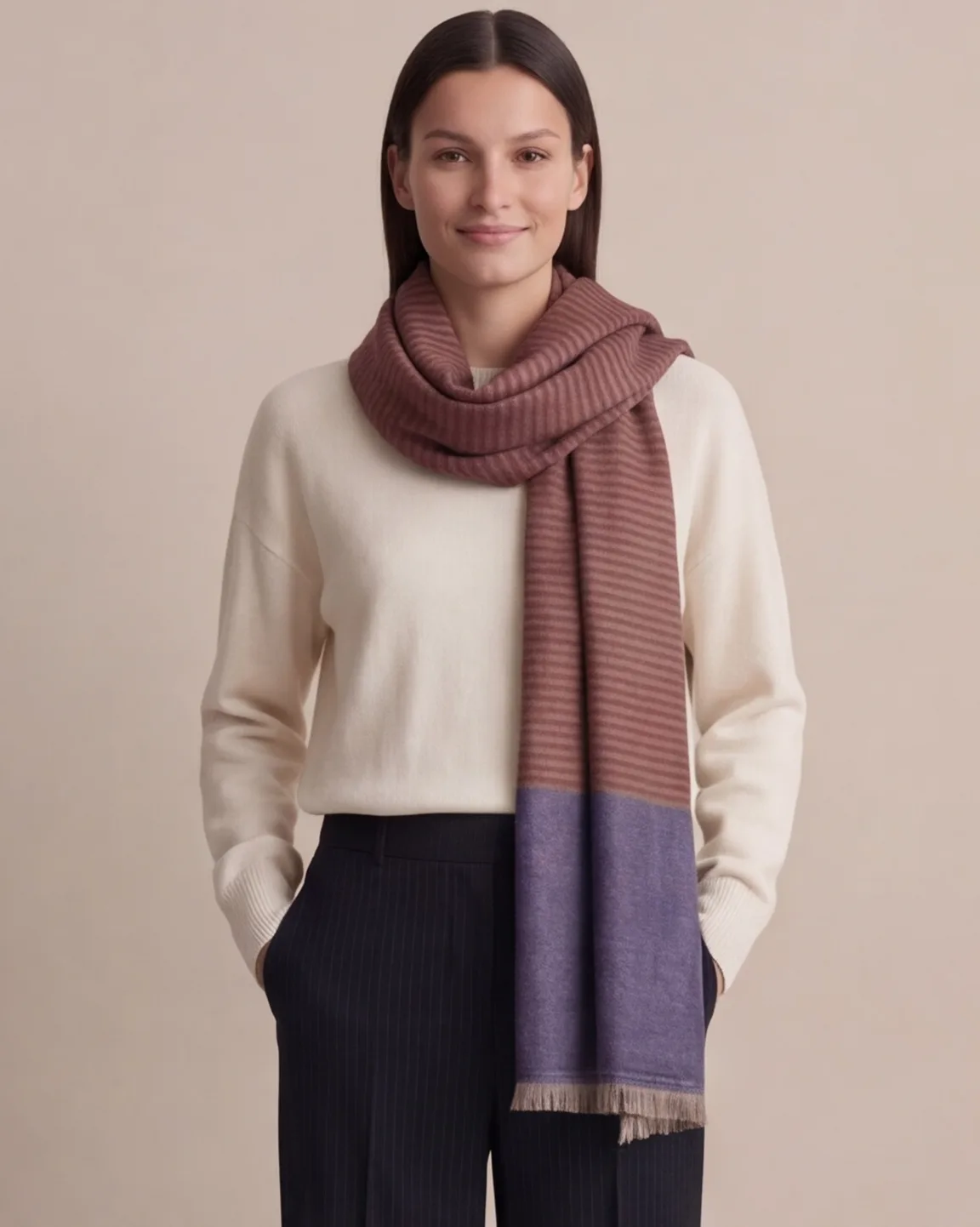 Heritage Pashmina® Sukhan Dusk Handwoven Scarf