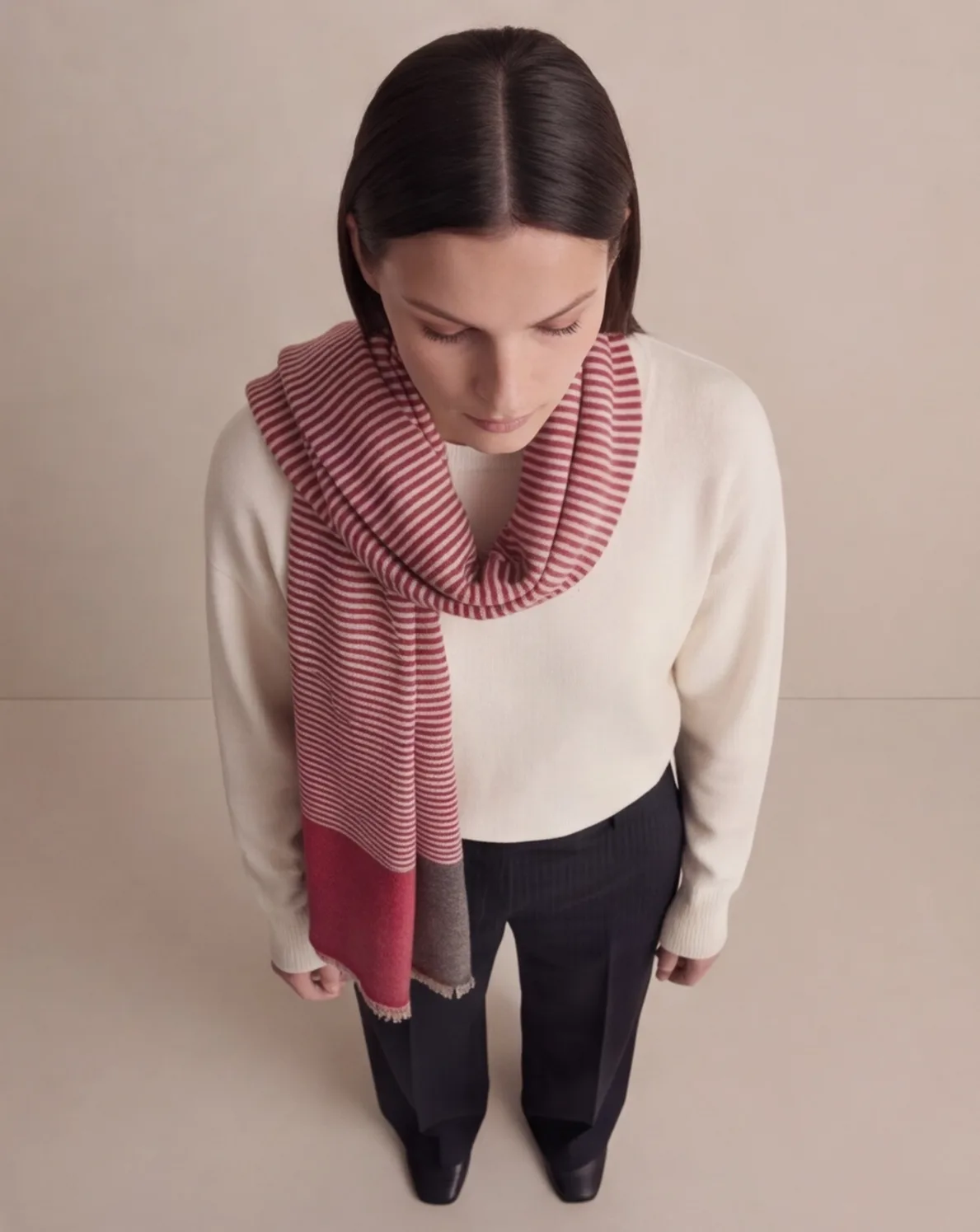Heritage Pashmina® Deodar Pinstripe Handwoven Scarf