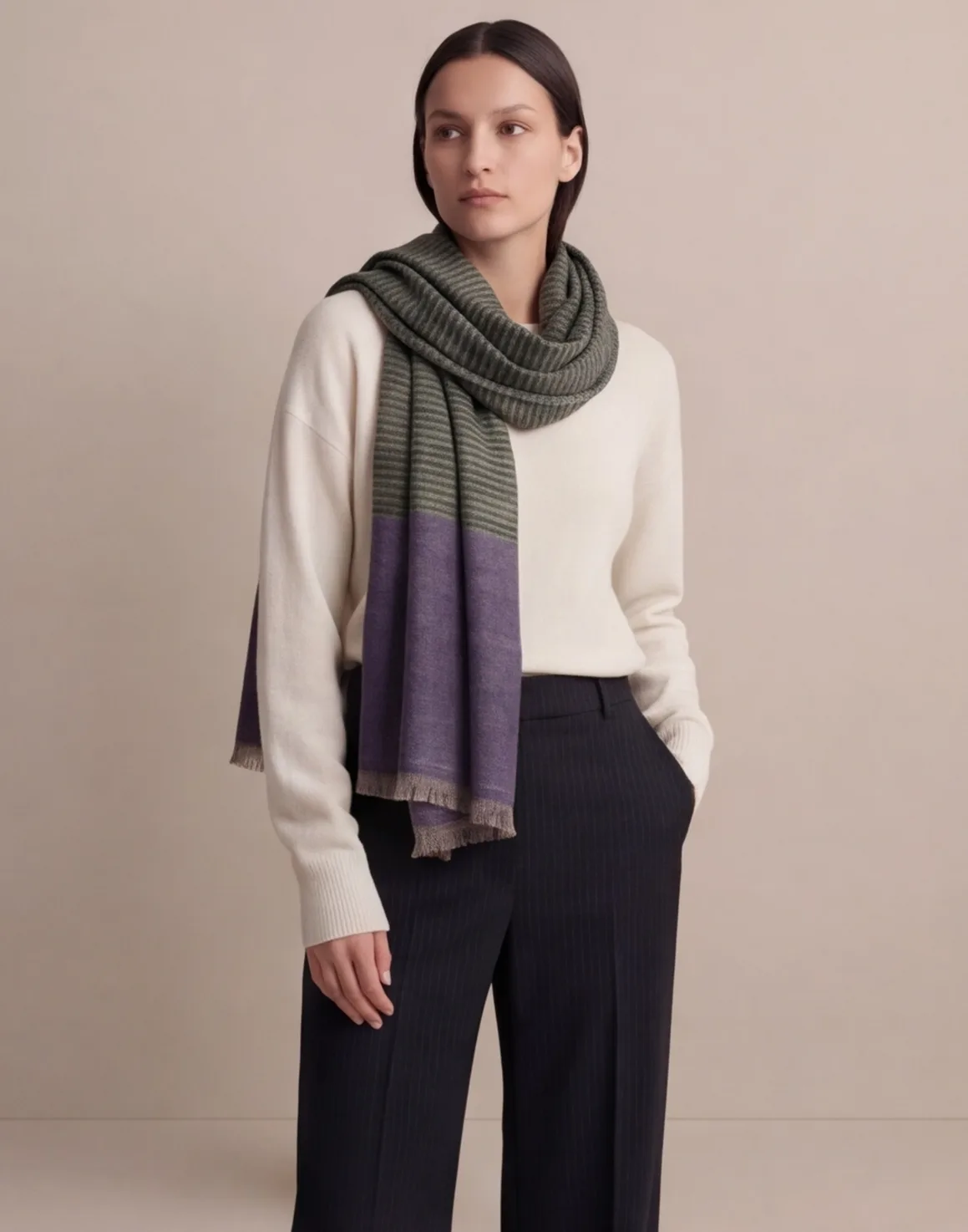 Heritage Pashmina® Neel Saba Handwoven Scarf