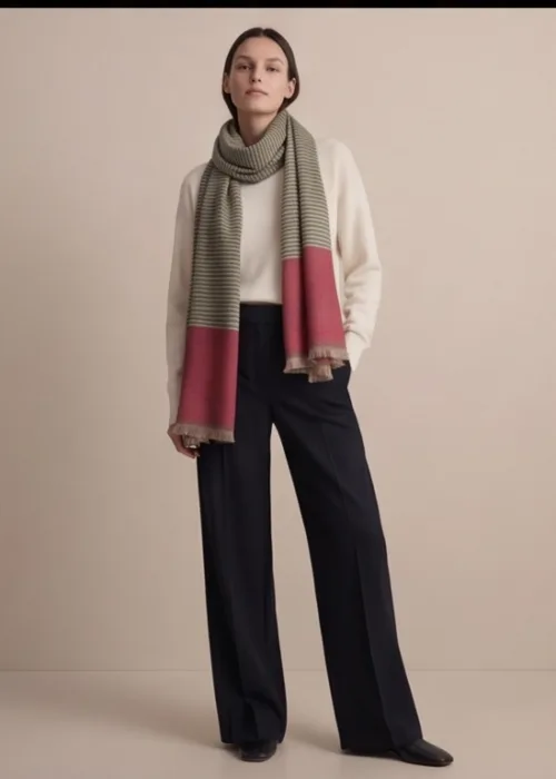 Heritage Pashmina® Gulnaar Meadowline Handwoven Scarf