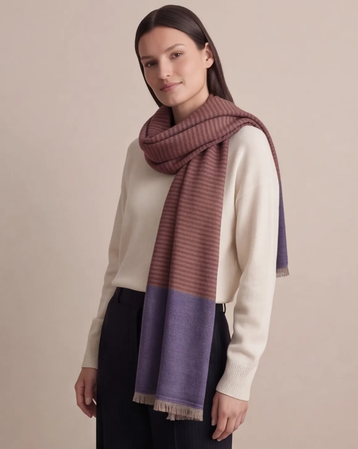 Heritage Pashmina® Sukhan Dusk Handwoven Scarf