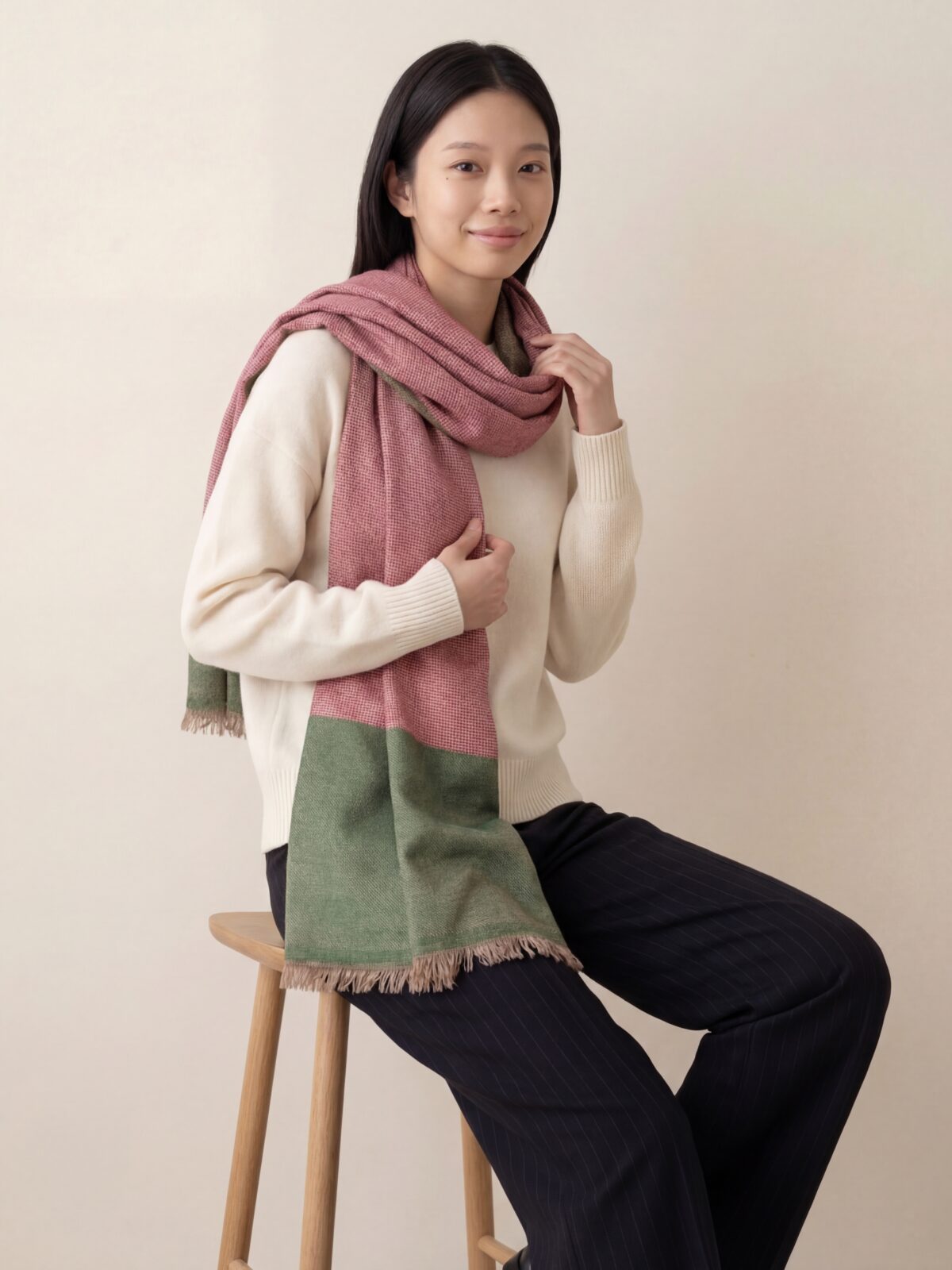 Heritage Pashmina® Roshan Pine Handwoven Scarf