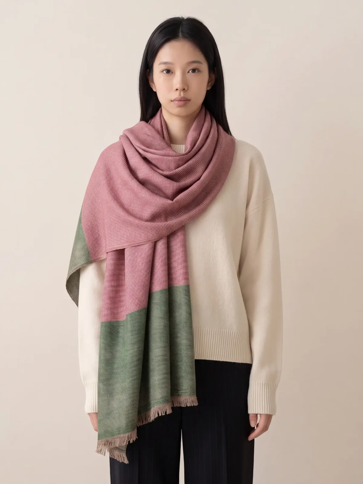 Heritage Pashmina® Roshan Pine Handwoven Scarf