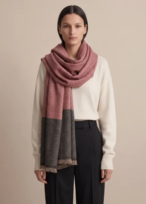 Heritage Pashmina® Sahar Charcoal Handwoven Scarf
