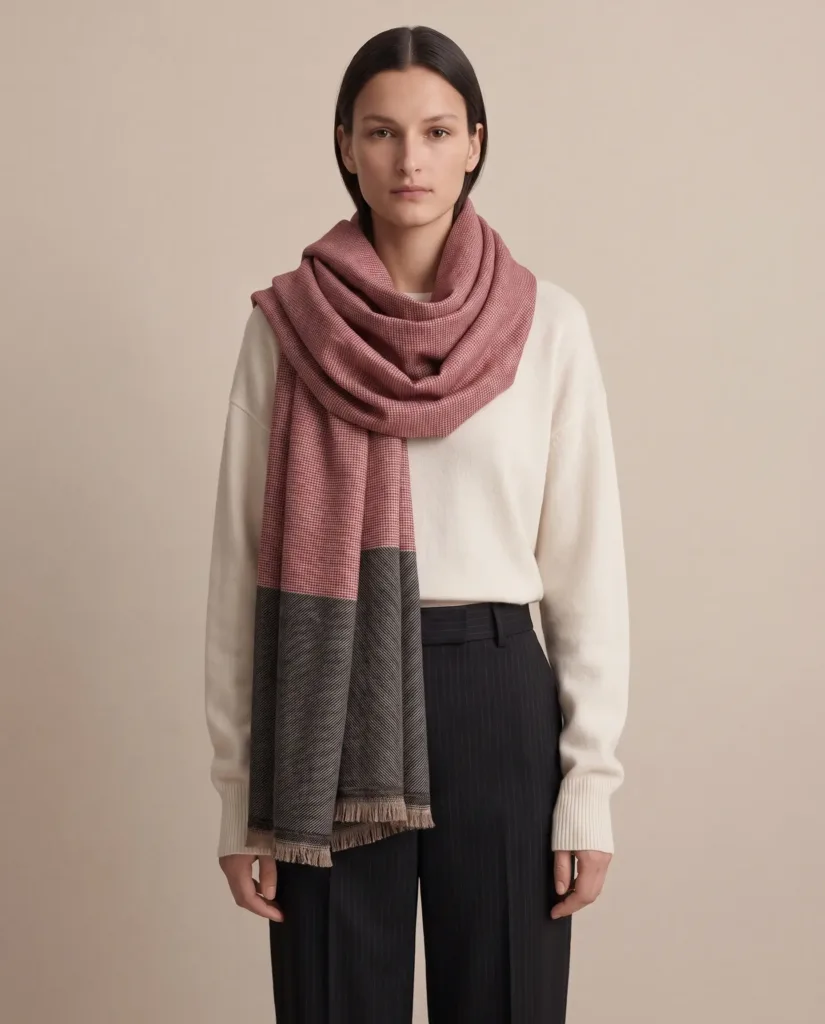 Heritage Pashmina® Sahar Charcoal Handwoven Scarf
