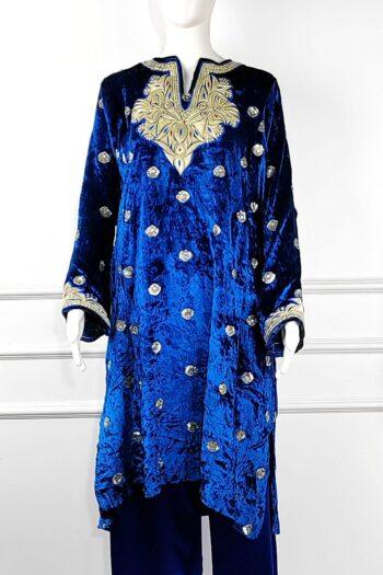 Zarqash Noor Kashmiri Velvet Pheran Set