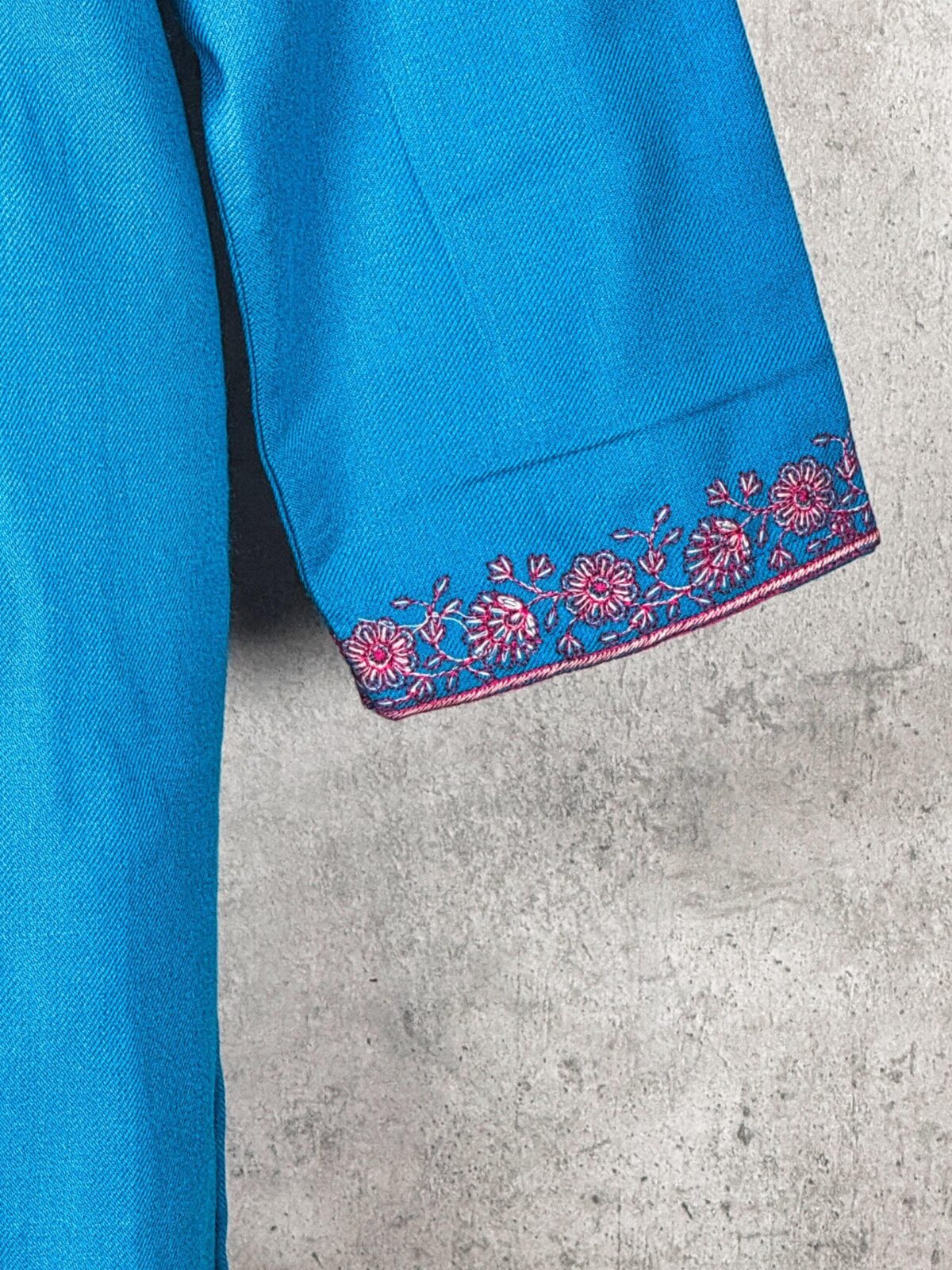 Elaris Blue Kashmiri Short Kurti