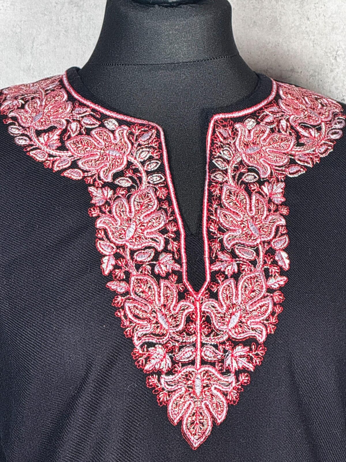 Obsidian Rosé Kashmiri Short Kurti