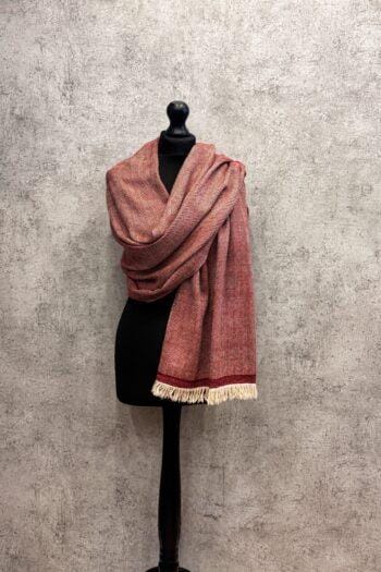 Heritage Pashmina® Rustwood Herringbone Kashmiri Cashmere Scarf