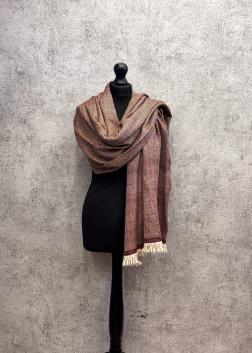 Heritage Pashmina® Walnut Ember Cashmere Scarf