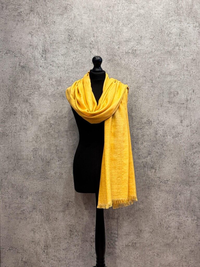 Heritage Pashmina® Zaiba Mustard Glow Pashmina Scarf