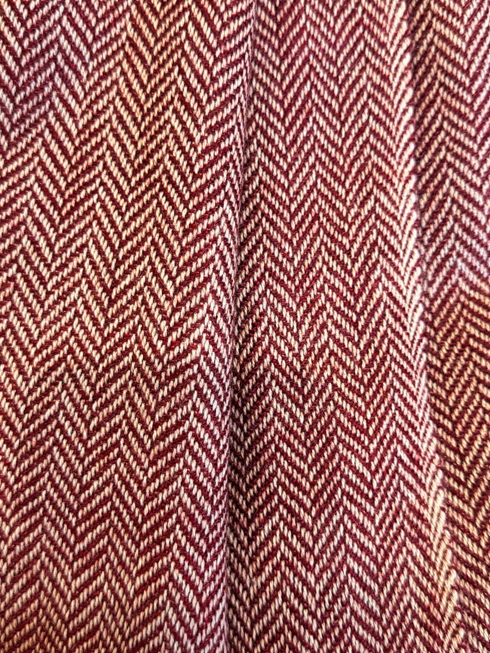 IMG_9133-700x933 Heritage Pashmina® Rustwood Herringbone Kashmiri Cashmere Scarf - Image 2