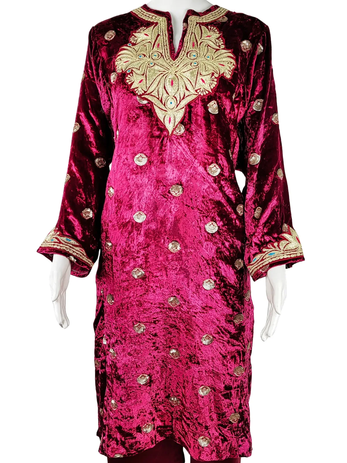 Gulzar-e-Zar Kashmiri Velvet Pheran Set