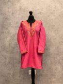 Zewar e Neelam Kashmiri Acro Wool Needle Kurti in Pink