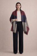 Faiza Kashmiri Cashmere Scarf in Elegant Red