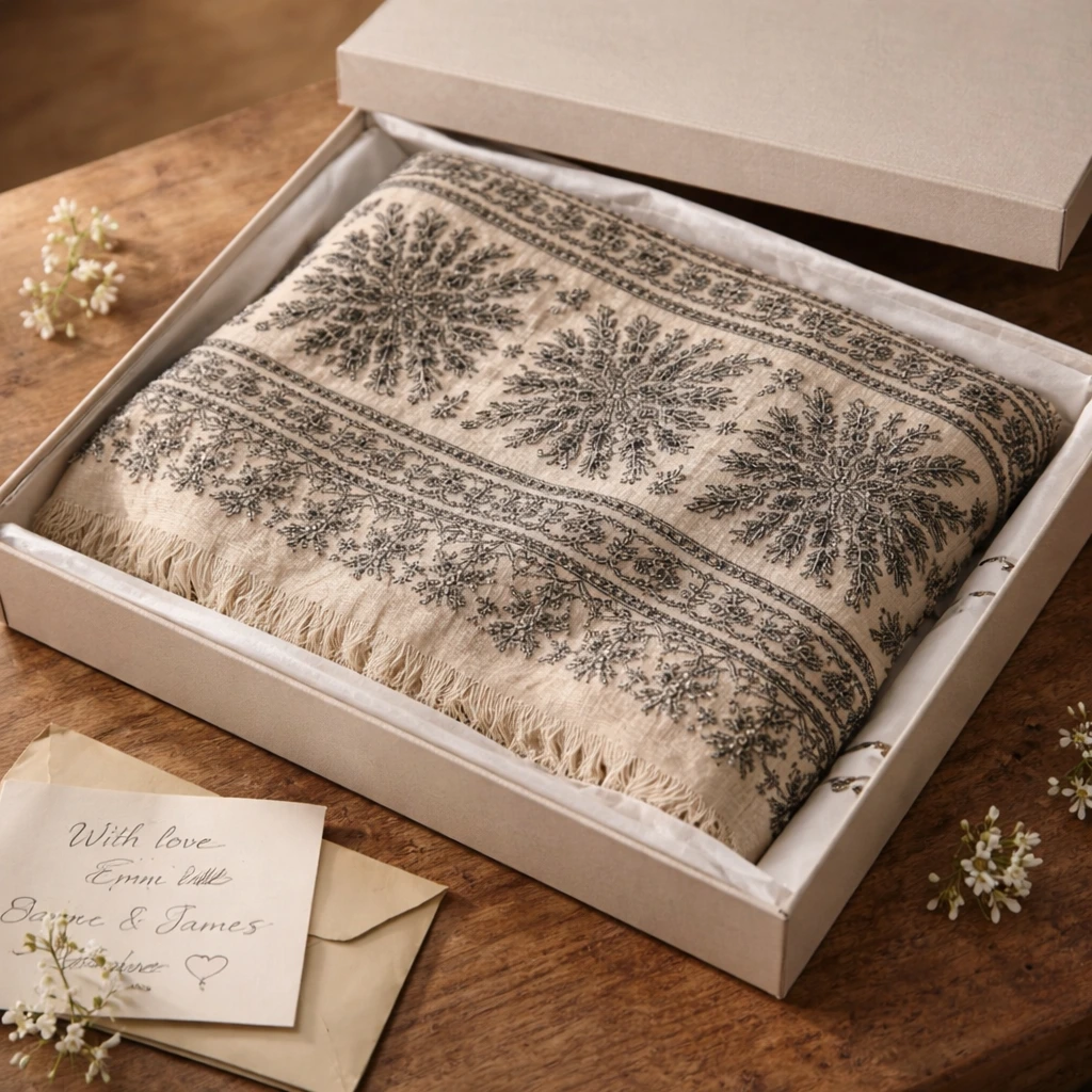 Folded Patterned Shawl in Gift Box Folded-Patterned-Shawl-in-Gift-Box