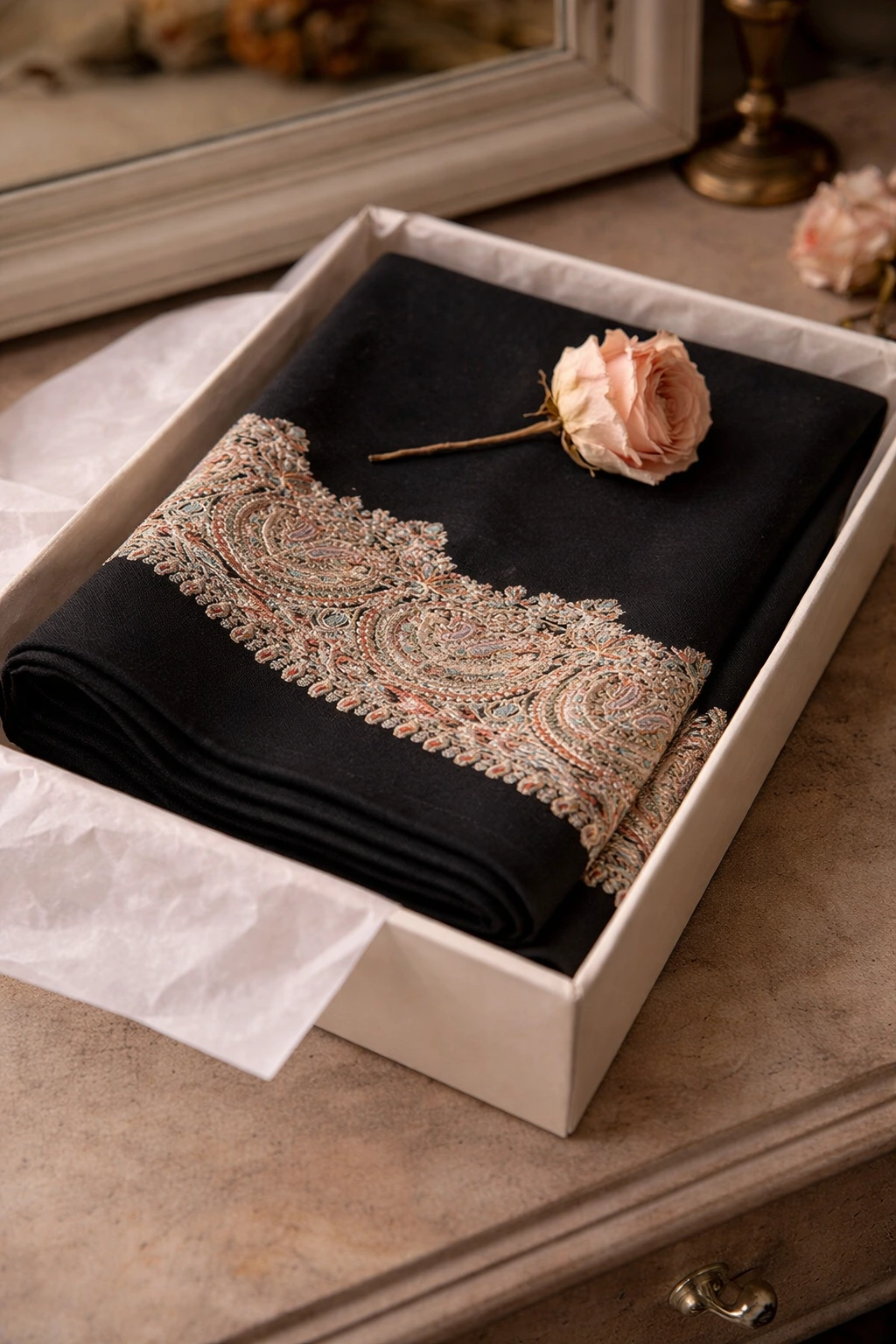 Gold Patterned Border Shawl Gold-Patterned-Border-Shawl