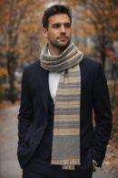 Kongposh Kashmiri Cashmere Scarf in Beige