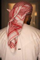 Chinar Grove Kashmiri Acro Wool Scarf in Bold Red