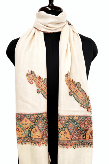 Vyeth Zeenat e Zard Wool Silk Scarf