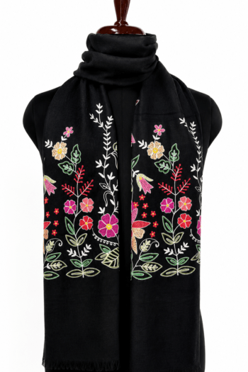 Khayaal Mehak e Chinar Wool Silk Scarf