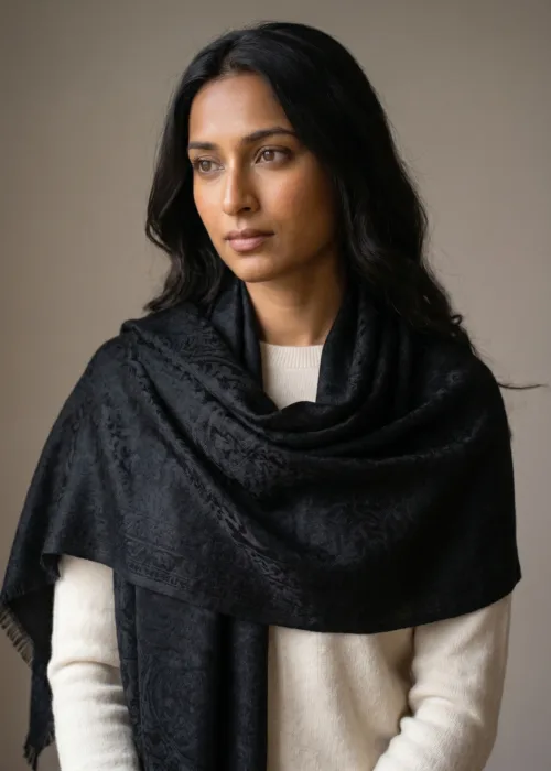 Jacquard Veil Scarf
