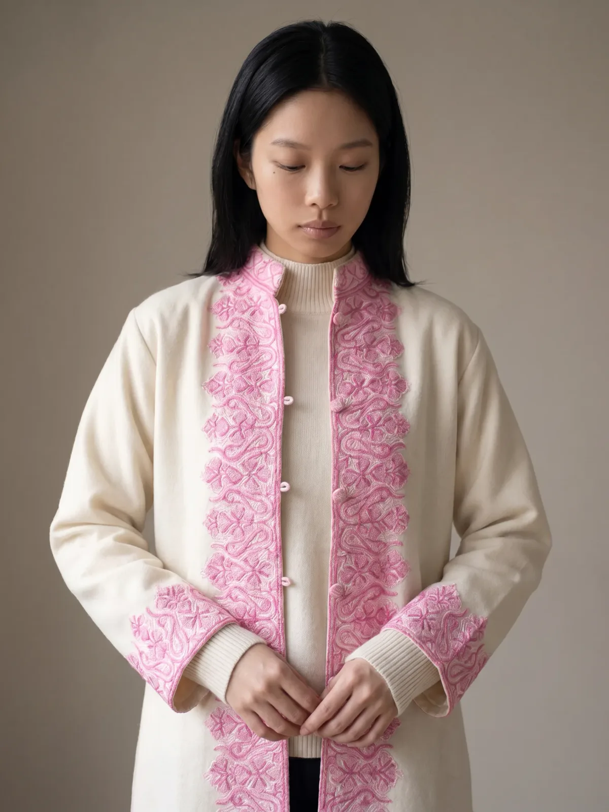The Gurez Dawn Kashmiri Short Woollen Jacket