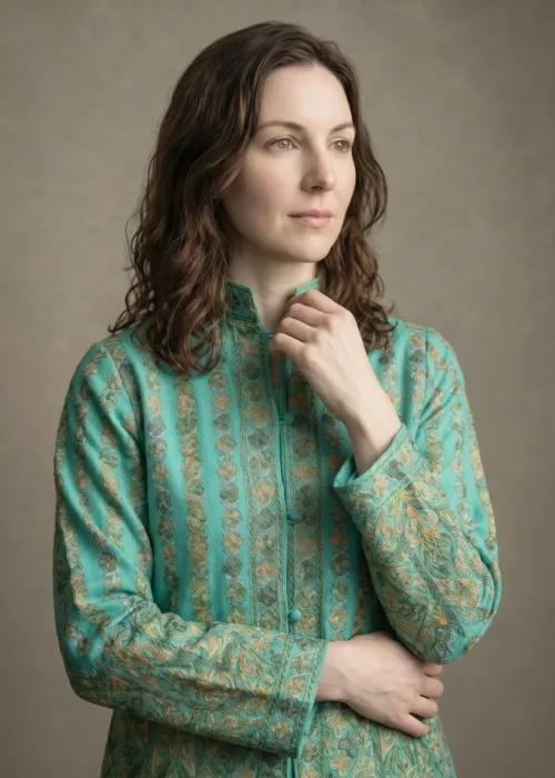 Whispering Willows Kashmiri Short Woollen Jacket