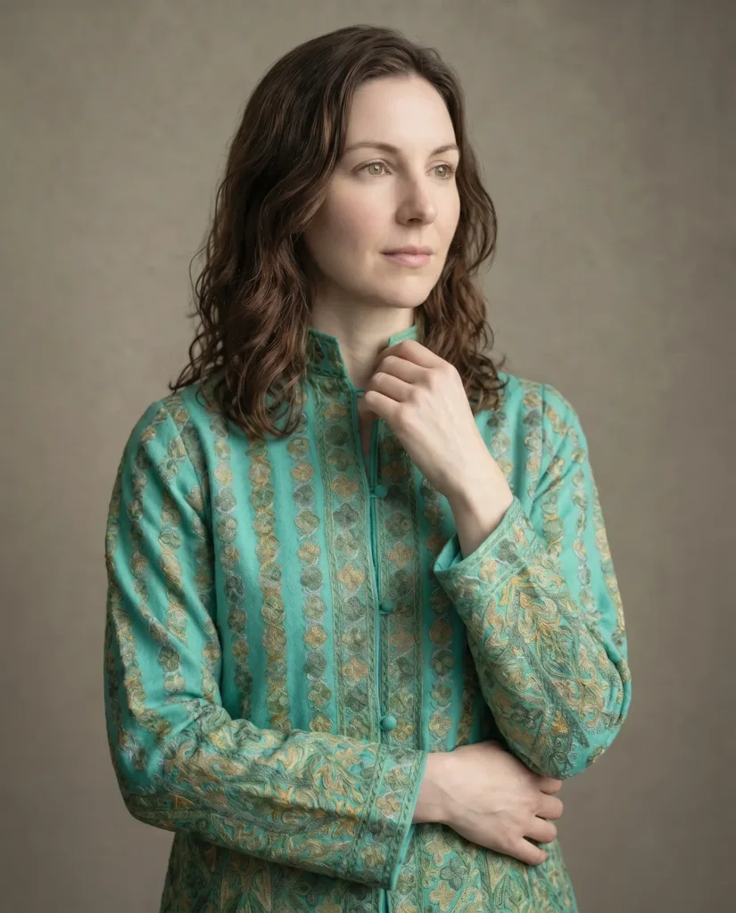 Whispering Willows Kashmiri Short Woollen Jacket
