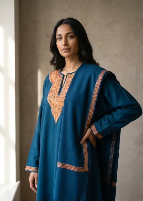 Zara Firozi Royale Tilla Pheran Set