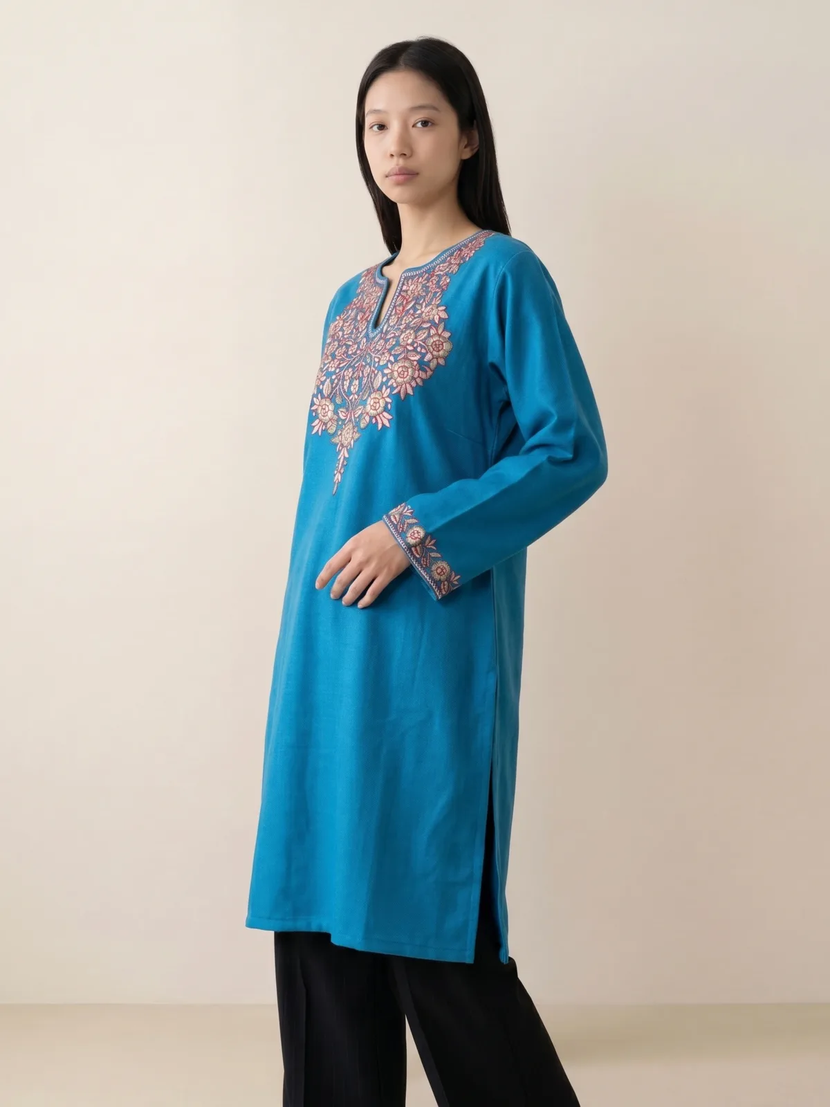Bluehaven Flora Kashmiri Short Kurti