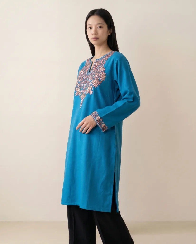 Bluehaven Flora Kashmiri Short Kurti