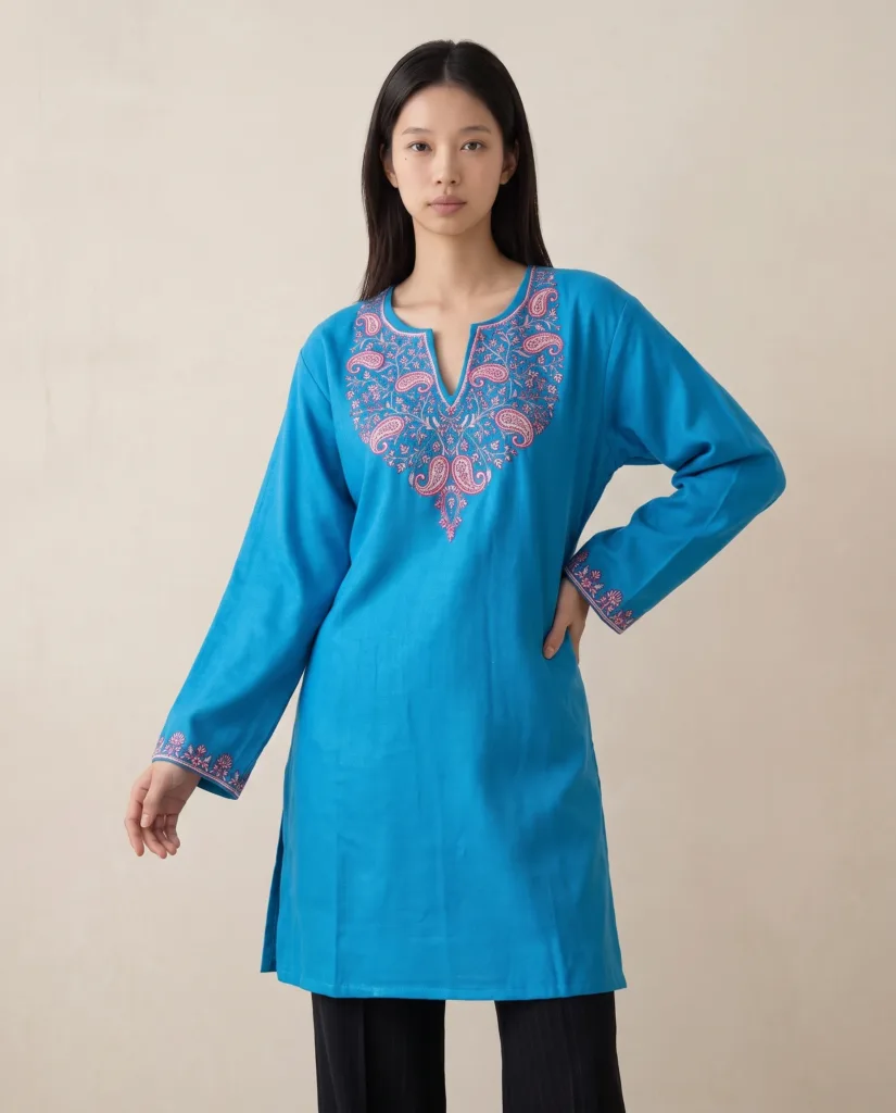 Elysian Thread Kashmiri Short Kurti