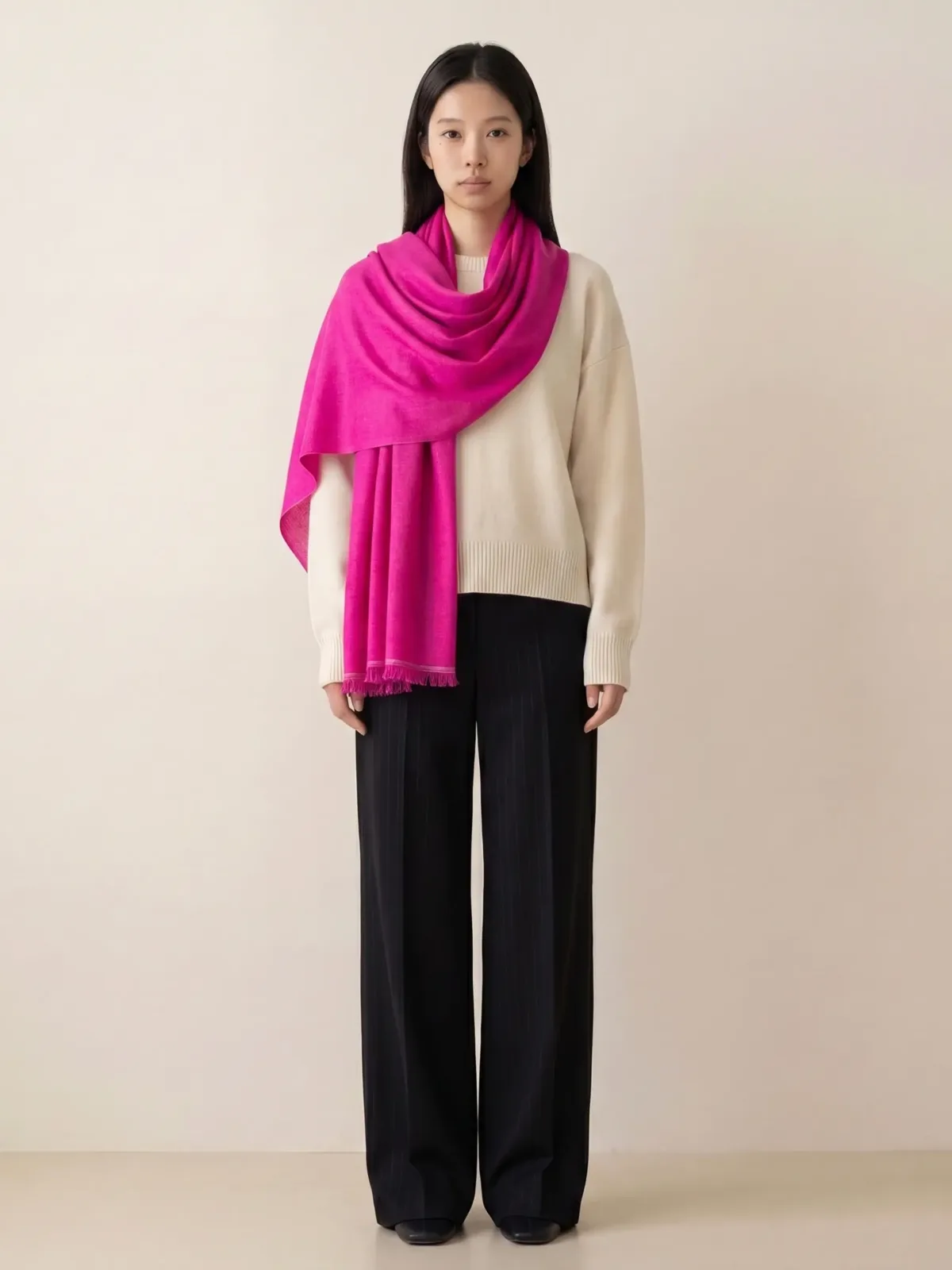 Heritage Pashmina® Gulbahaar Fuchsia Pashmina Scarf