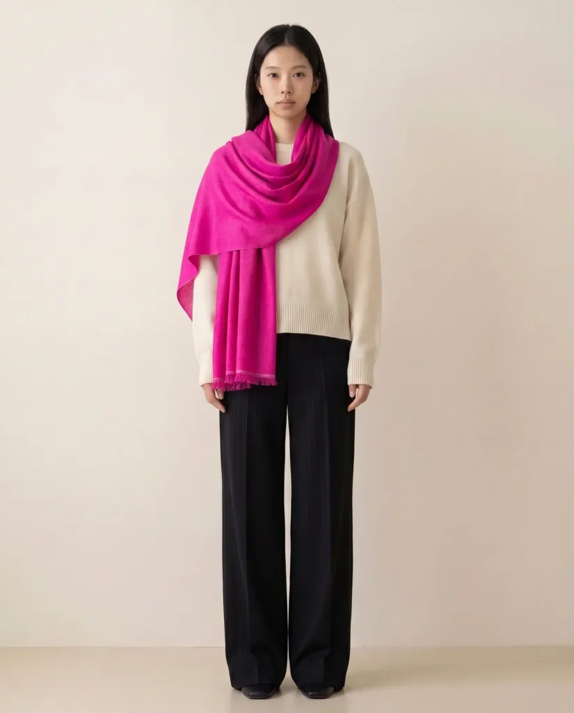 Heritage Pashmina® Gulbahaar Fuchsia Pashmina Scarf