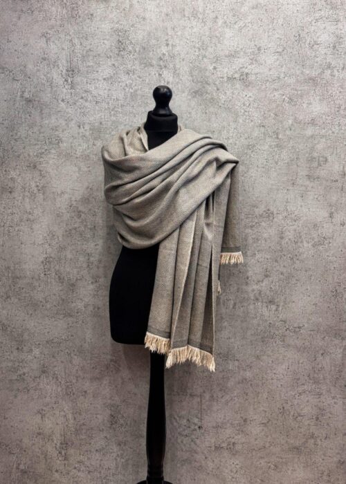 Heritage Pashmina® Stone Mist Cashmere Scarf