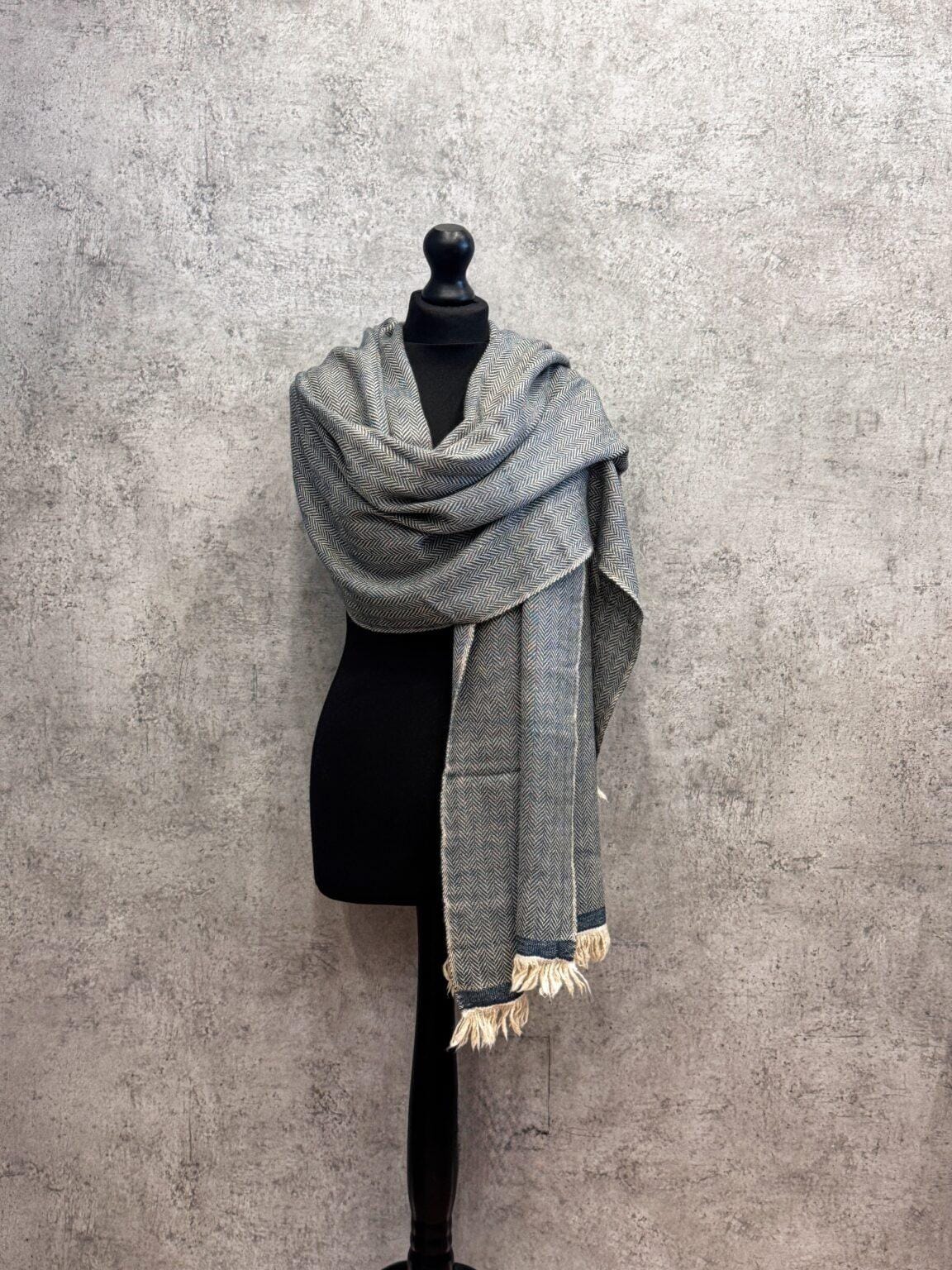Heritage Pashmina® Silver Ash Cashmere Scarf