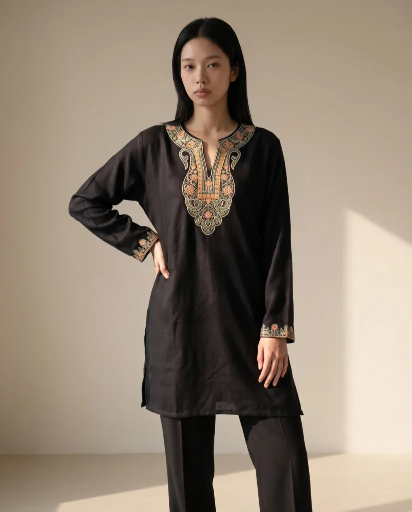 Midnight Zayra Kashmiri Short Kurti
