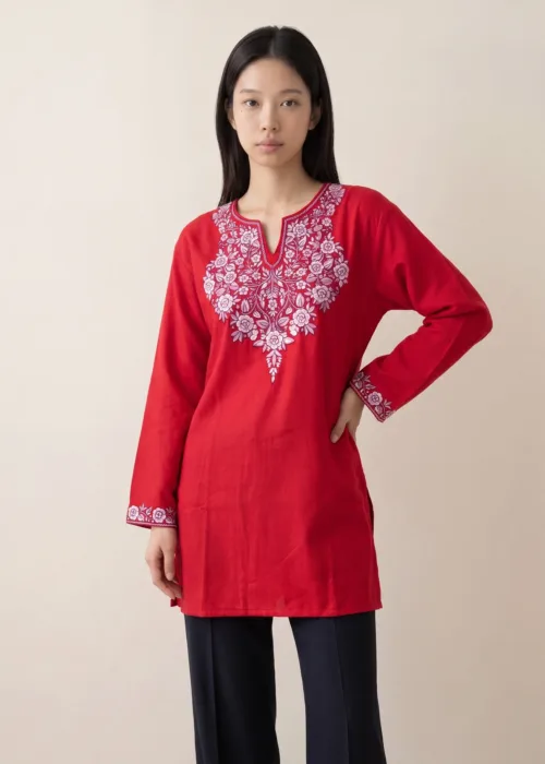 Naqqashi Bloom Kashmiri Short Kurti
