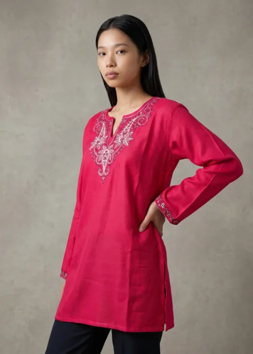 Ornate Bloom Kashmiri Short Kurti