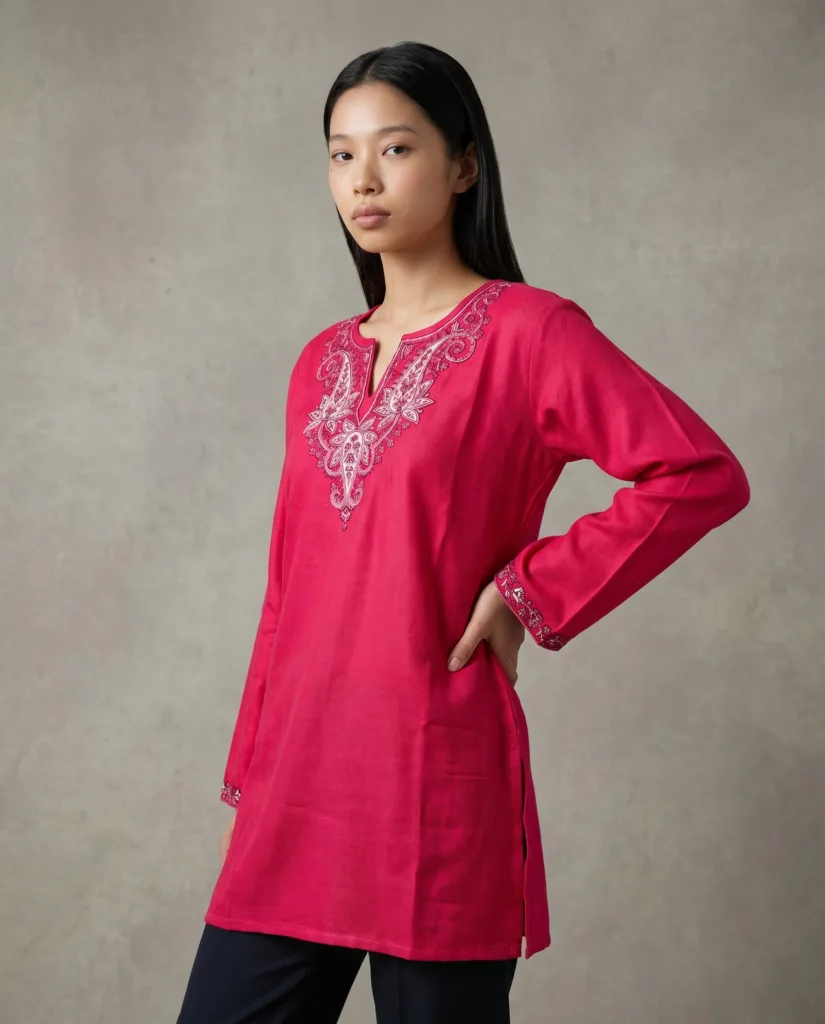 Ornate Bloom Kashmiri Short Kurti