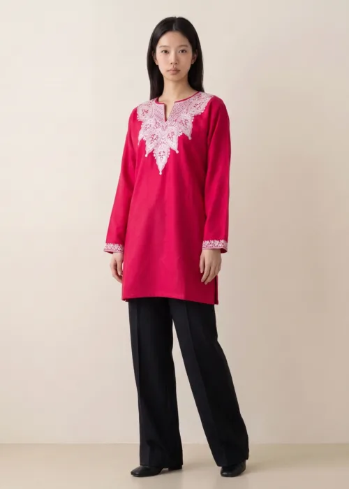 Roselace Heirloom Kashmiri Short Kurti