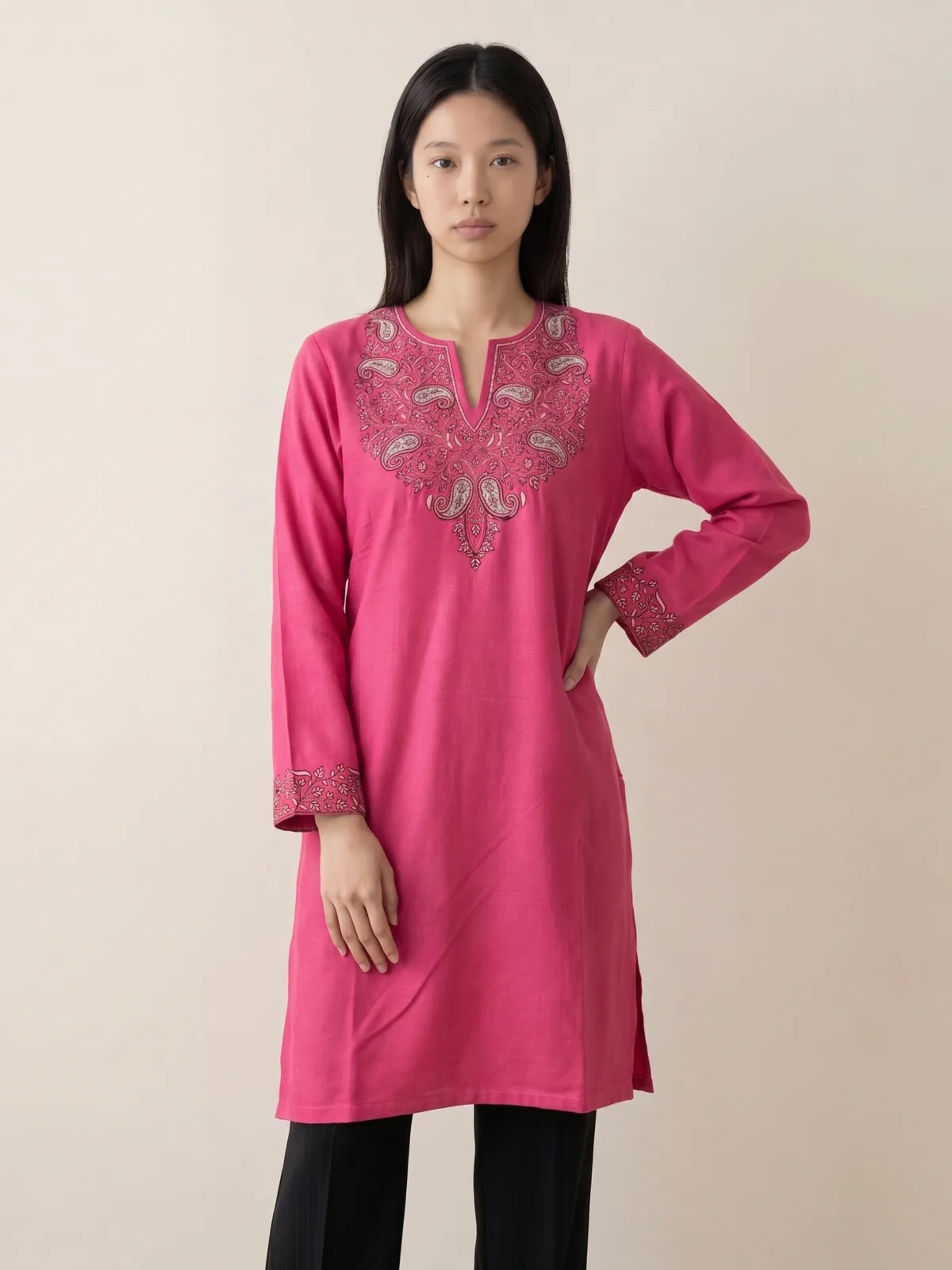 Roseveil Paisley Kashmiri Short Kurti